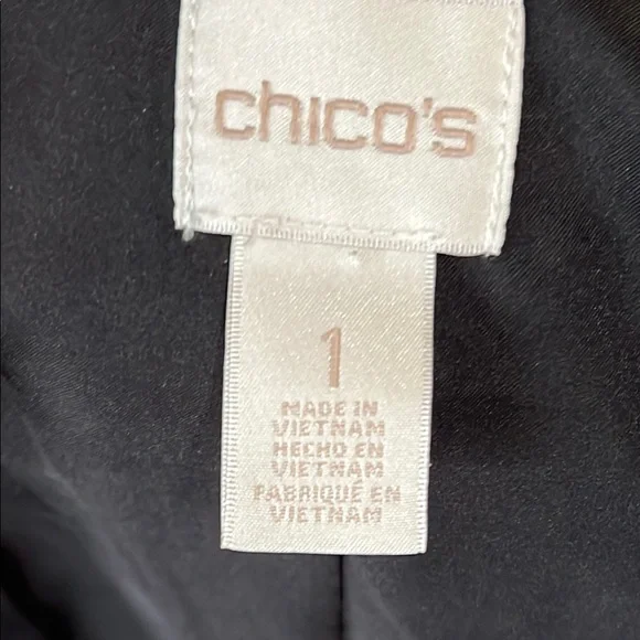 Chico’s Women's Red Jacket with Gold Zipoer Accents and Pockets Like New, Medium - Picture 13 of 14